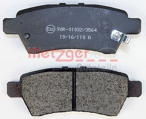 METZGER 1170825 Bremsbelagsatz, Scheibenbremse